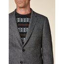 Fursac - Chaqueta Slim Fit - Gris Medio, Natté Tweed