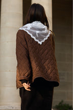 Chaqueta Valentin Matelasse Marron