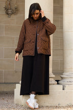 Chaqueta Valentin Matelasse Marron