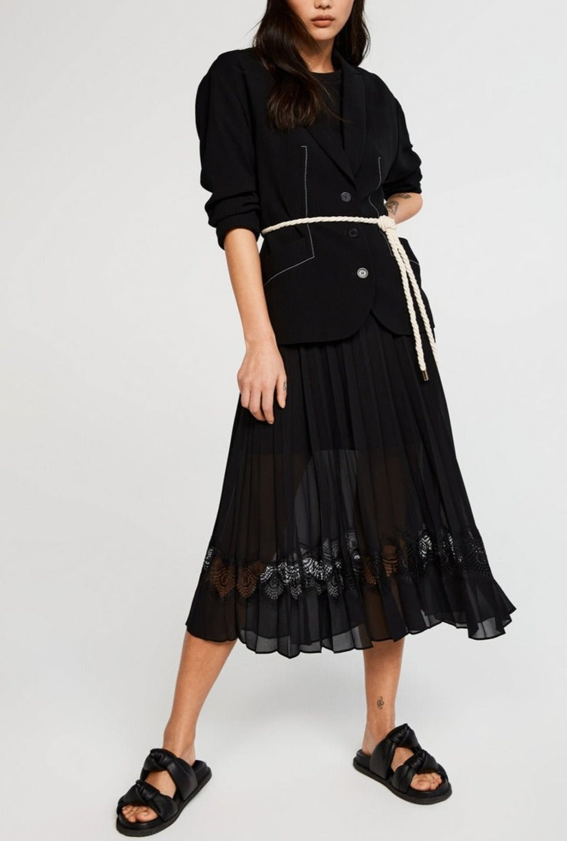 Claudie Pierlot - Chaqueta de Traje - Vibrato - Negro