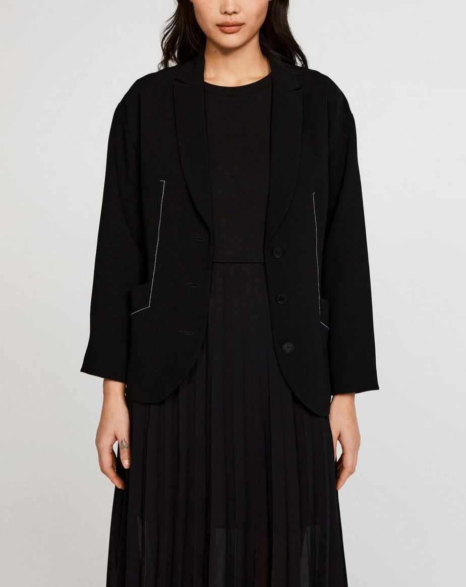 Claudie Pierlot - Chaqueta de Traje - Vibrato - Negro