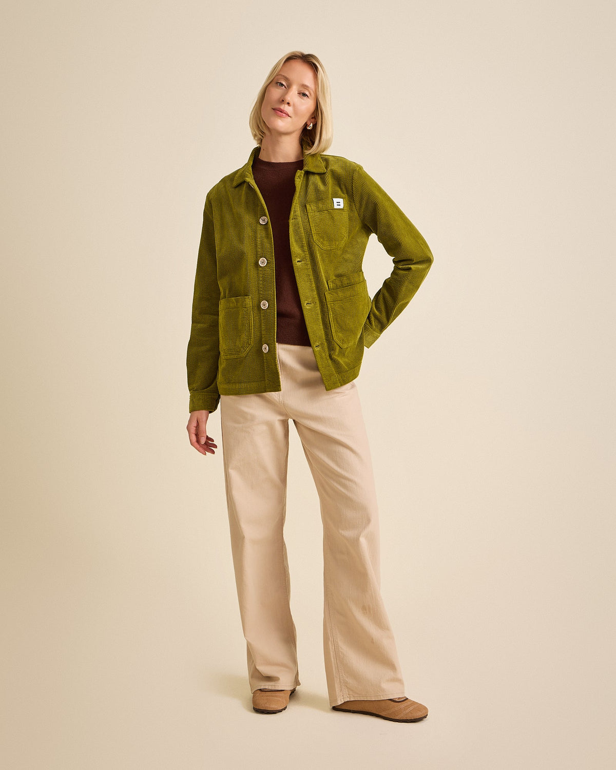 Veste Worker Côtelé Pickle