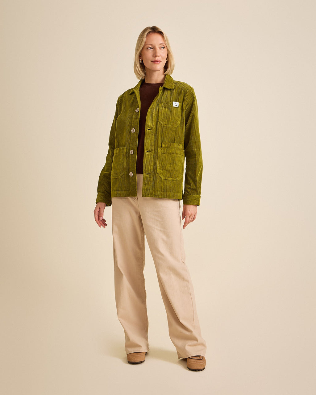 Veste Worker Côtelé Pickle