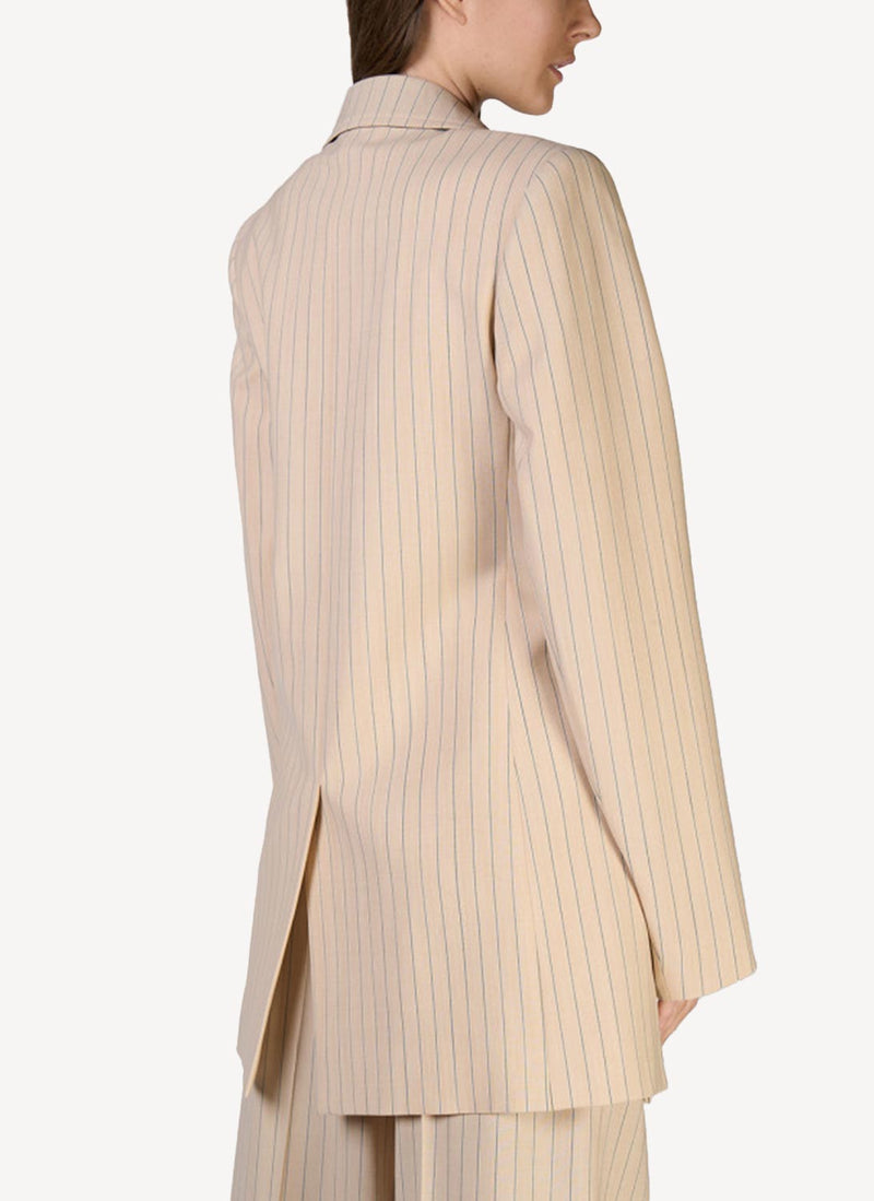 Nina Ricci - Blazer Structuré - Beige/Noir - Femme