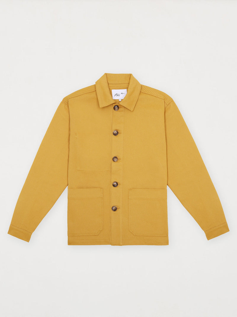 Veste brodée unisexe LIBERTÉ terre jaune