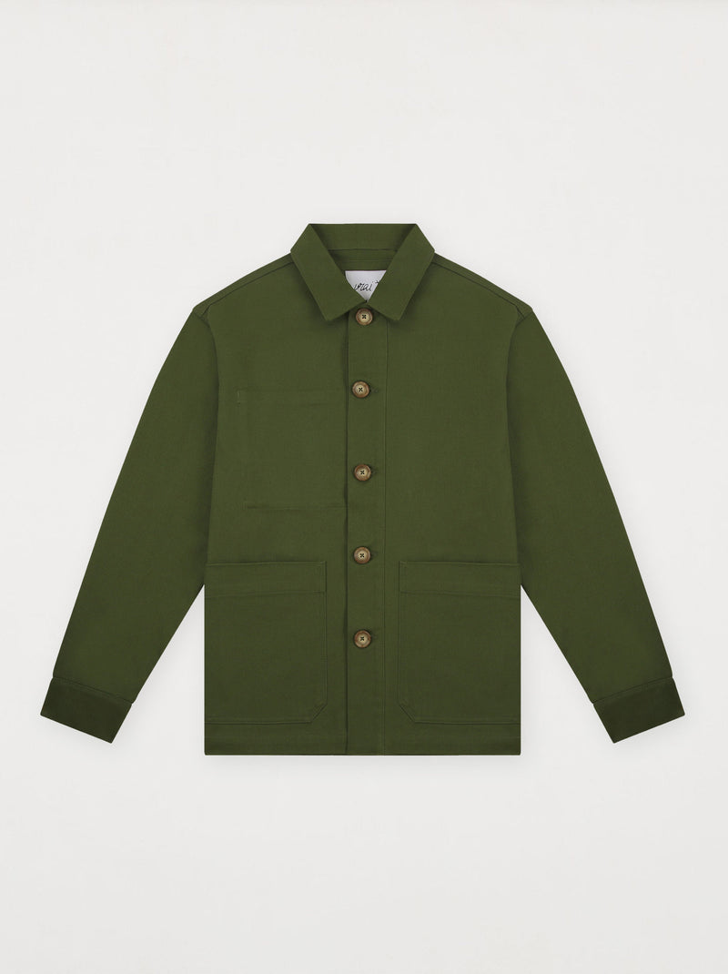 Veste Brodée Unisexe Peintre Olive
