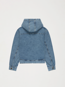 Veste à capuche unisexe PATCH denim délavé