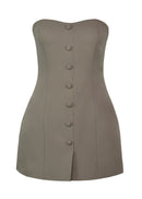 Robe Jagger Strapless Mini - Taupe