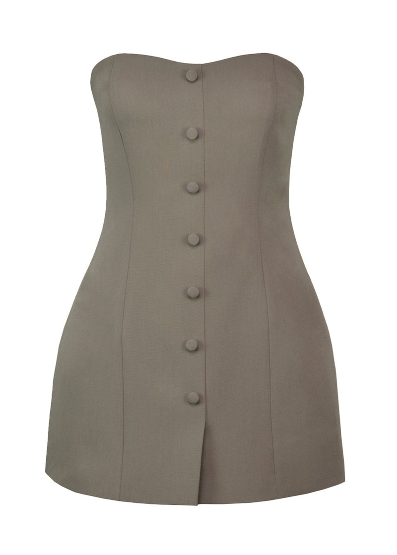 Robe Jagger Strapless Mini - Taupe