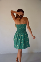 Emily Topos Green Corto Dress