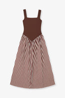 Robe Maria Combiné Marron