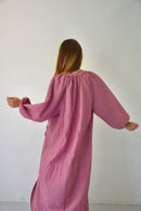 Robe Matilde Vichy Burgundy