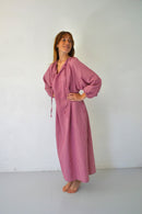 Robe Matilde Vichy Burgundy