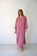 Robe Matilde Vichy Burgundy