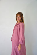 Robe Matilde Vichy Burgundy
