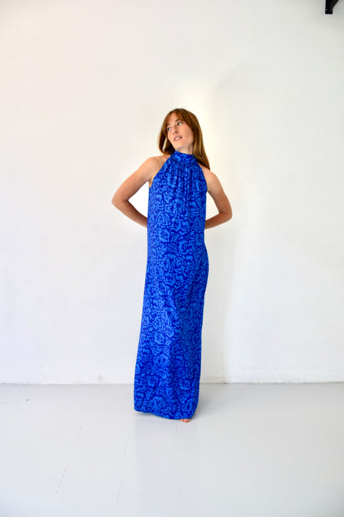 Navy Floor Dress