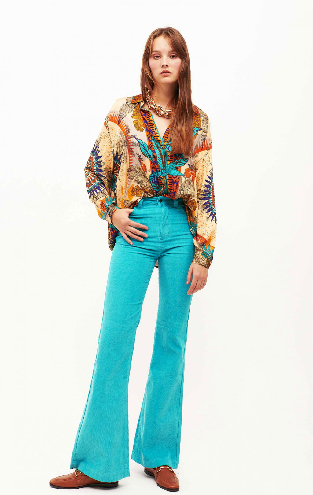 Pantaloni Victoria - Turchese