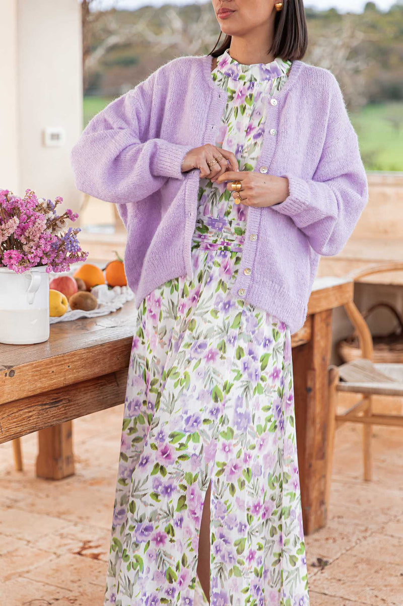 VIOLETTA Lilas - Robe Longue