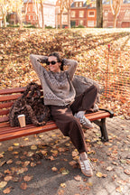 VIRGILE Taupe - Jacquard Cardigan