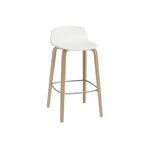 MUUTO - Visu Bar Stool by Muuto - H.65 cm - White/Oak