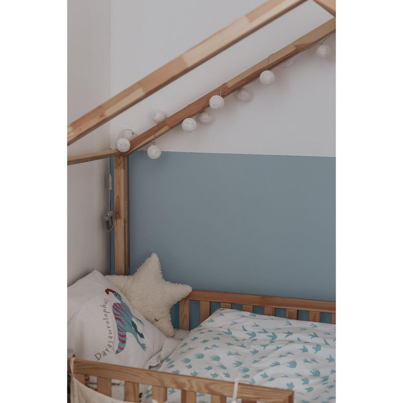 Inspiration déco : ambiance 1 avec la peinture Cool pearl - teinte bleu gris clair || @our.slow.home