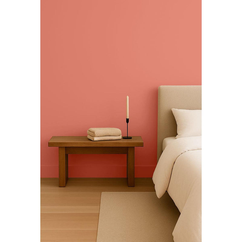 Inspiration déco : ambiance 1 avec la peinture Coral brick - teinte terracotta corail