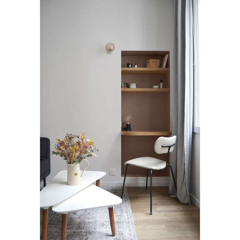 Inspiration déco : ambiance 1 avec la peinture Dusty wind - teinte brun beige || @paulinelewandowski