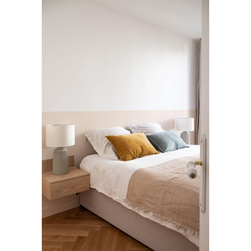 Inspiration déco : ambiance 1 avec la peinture Mineral charm - teinte beige rose || @berenicefallot