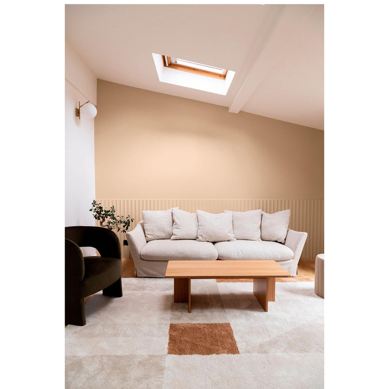 Inspiration déco : ambiance 2 avec la peinture Flat white - teinte caramel beige || @karen.tinka @studio.marleo