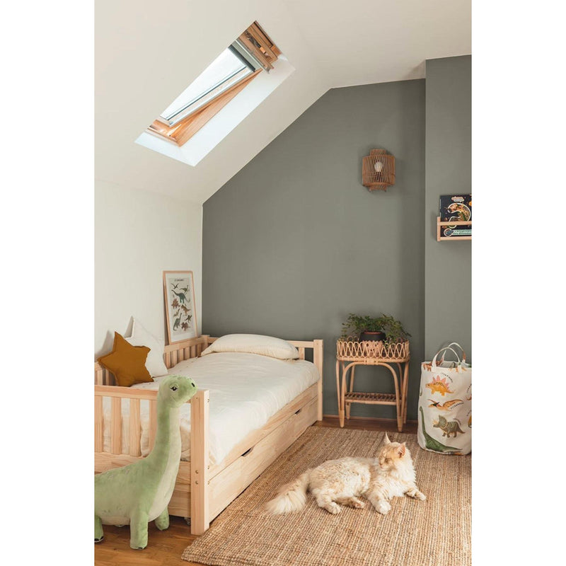 Inspiration déco : ambiance 2 avec la peinture Happy khaki - teinte kaki gris || @notrejoyeuxbazar