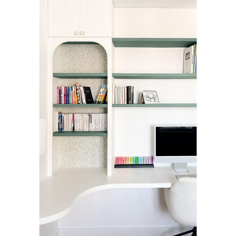 Inspiration déco : ambiance 2 avec la peinture Salvia calma - teinte vert de gris || @berenicefallot