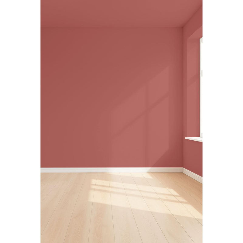 Visualisation 3D de la peinture Bella terra avec ombres - teinte terracotta rouge