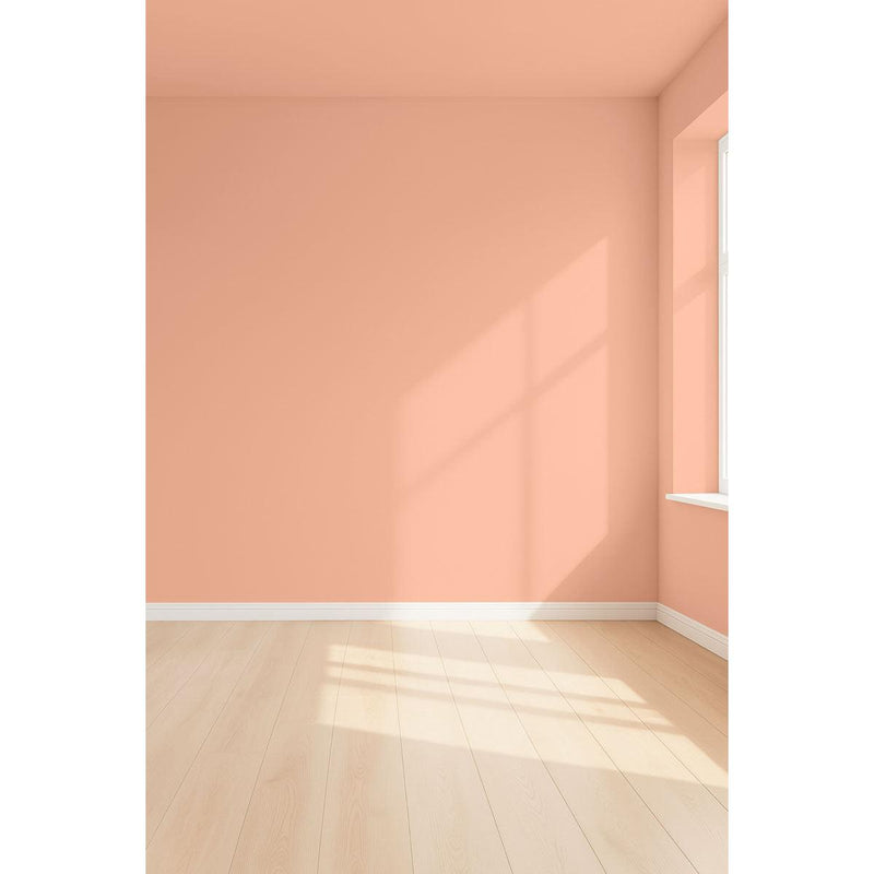 Visualisation 3D de la peinture California love avec ombres - teinte orange pastel