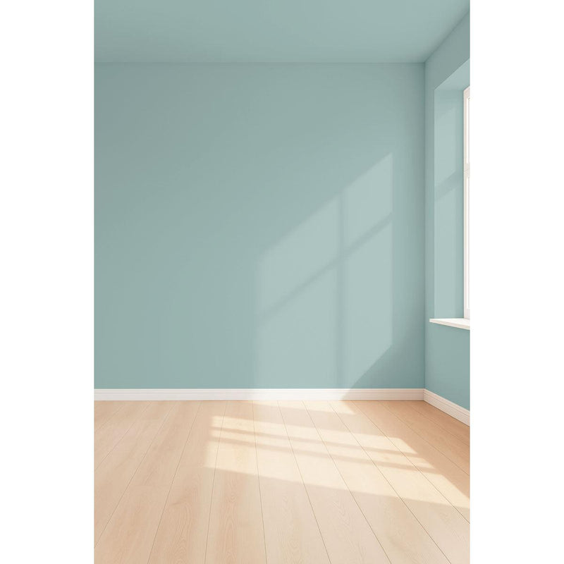 Visualisation 3D de la peinture Pepper mint avec ombres - teinte bleu vert clair