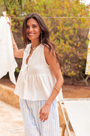 VIVIE Blanche - Blouse Peplum