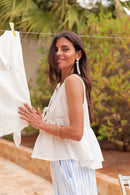 VIVIE Blanche - Blouse Peplum