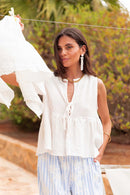 VIVIE Blanche - Blouse Peplum