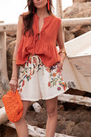 VIVIE Terracotta - Blouse Peplum