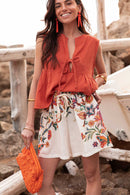 VIVIE Terracotta - Blouse Peplum