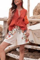 VIVIE Terracotta - Blouse Peplum