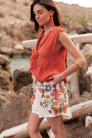 VIVIE Terracotta - Blouse Peplum