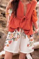 VIVIE Terracotta - Blouse Peplum