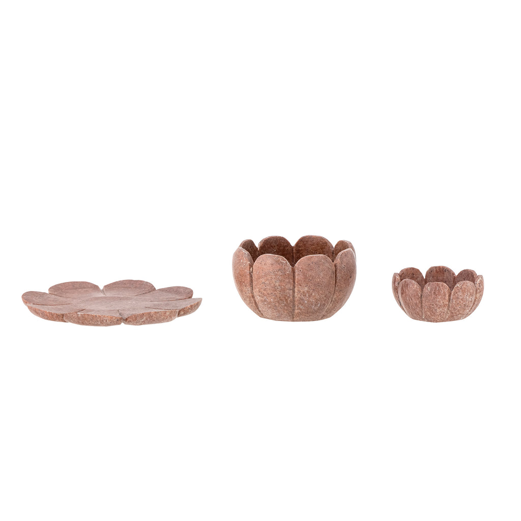 Reiko - Photophore - Marron - Marbre