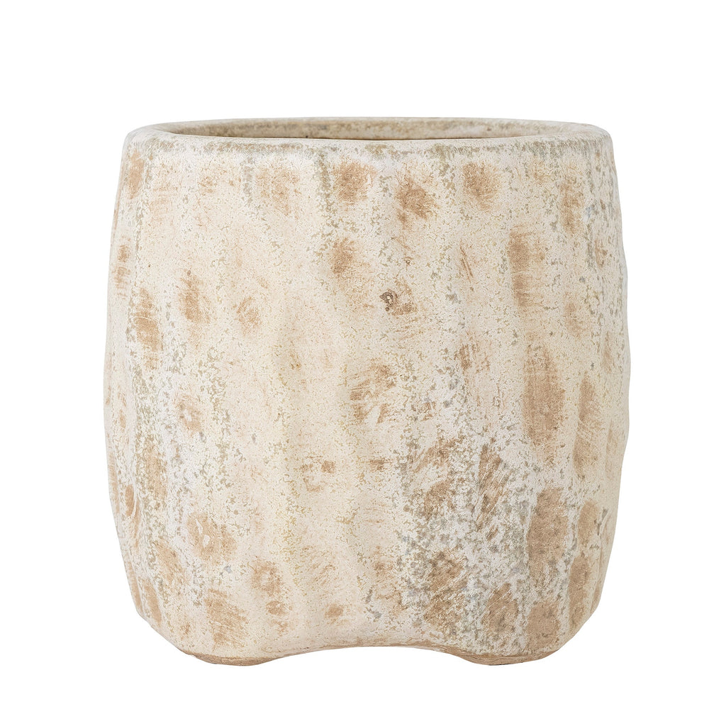 Mawni - Set of 6 Decorative Plant Pot Covers - Natural - Terracotta