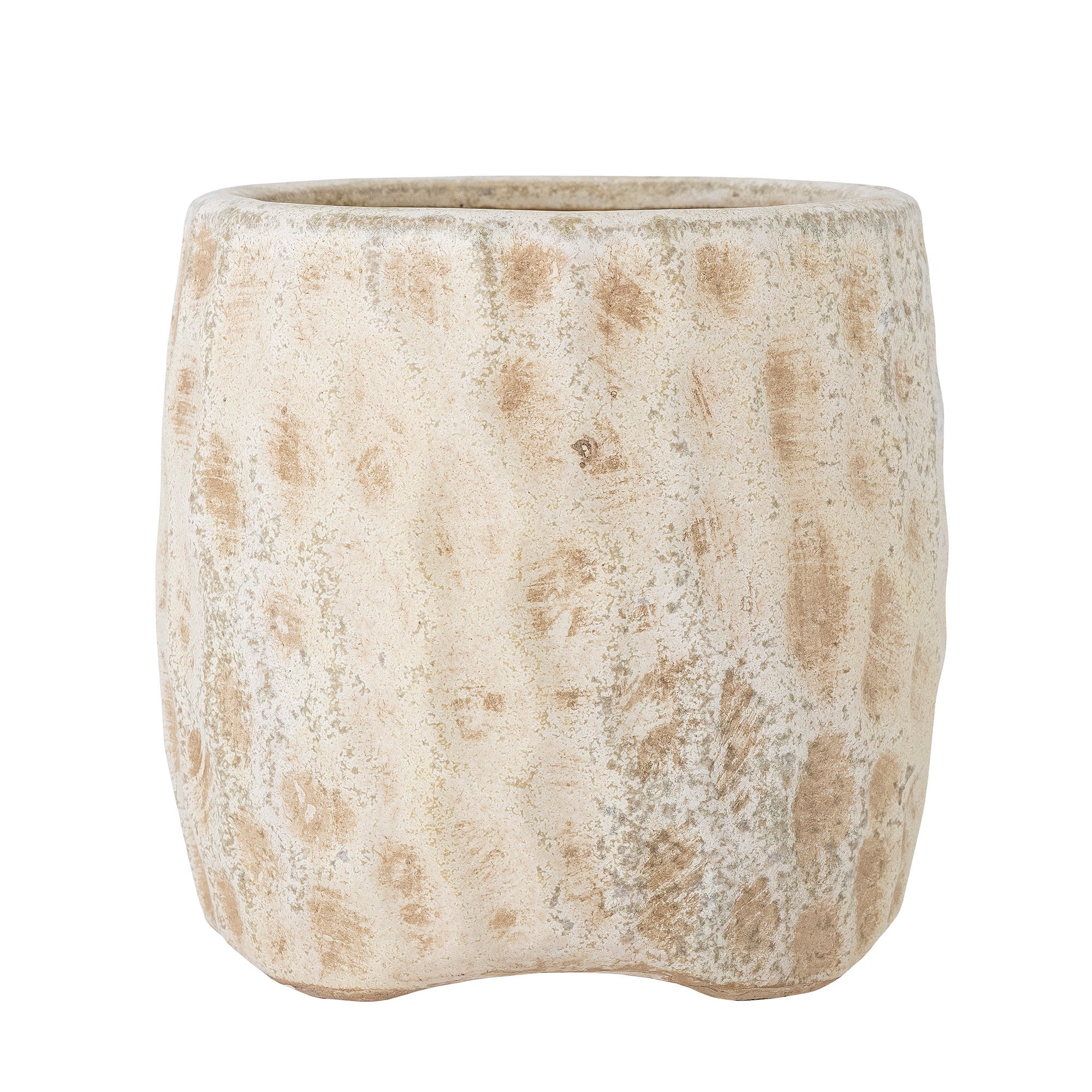 Mawni - Set of 6 Decorative Plant Pot Covers - Natural - Terracotta