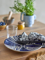 Shama - Set of 6 Plates - Blue - Stoneware
