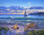 Peinture Par Numéros - Vue Sur La Plage