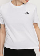 The North Face - Tee-Shirt Foundation Crop - White Heather - Femme