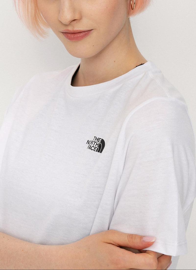 The North Face - Tee-Shirt Foundation Crop - White Heather - Femme