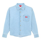 Camicia Dickies Lightweight Denim Shirt Ls W - Vintage Aged Blue